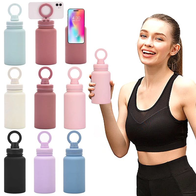 Garrafa Térmica + Suporte para celular